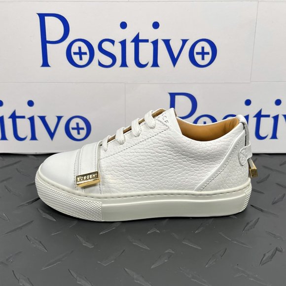 Buscemi Other - Buscemi 50MM Toddler Alce Flat White/White Leather Sneakers EU 25 US 8.5/9